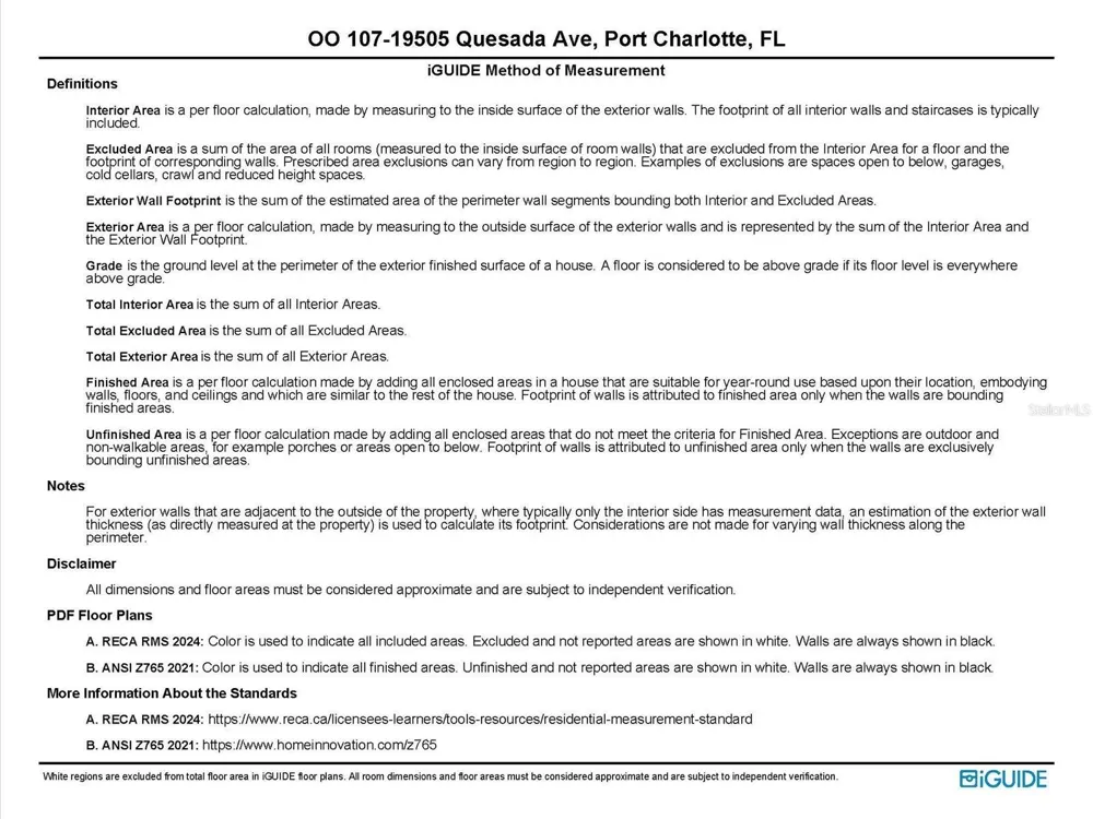19505 QUESADA AVENUE #107 Port Charlotte, FL 33948