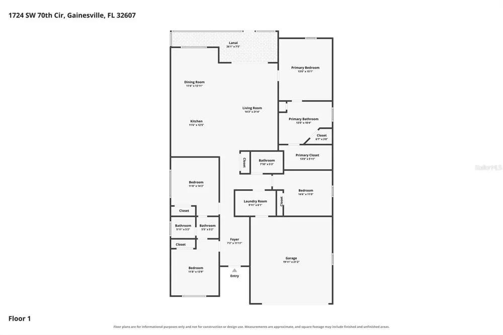 1724 SW 70TH CIRCLE Gainesville, FL 32607