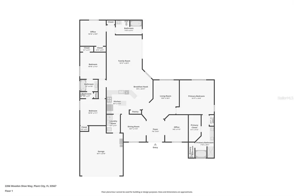 2206 WOODEN SHOE WAY Plant City, FL 33567