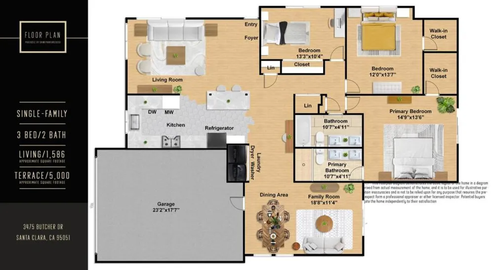 3475 Butcher Drive Santa Clara, CA 95051