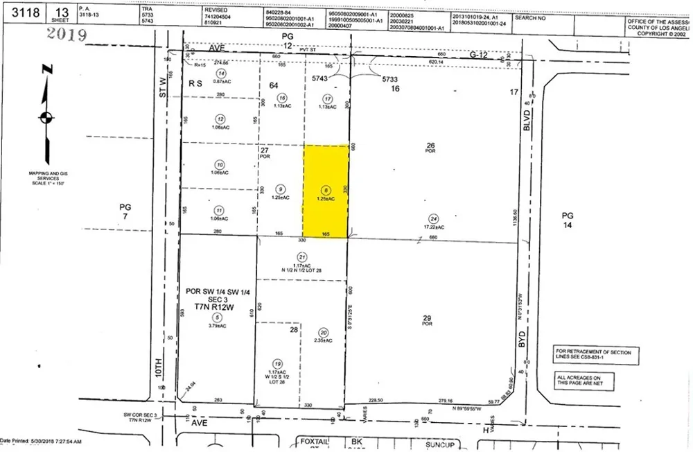 Vac/Vic NEC W AVENUE H AND 10TH ST W Lancaster, CA 93536