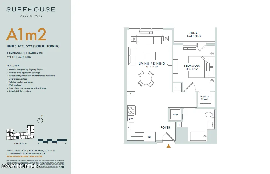 1150 Kingsley Street #522 Asbury Park, NJ 07712