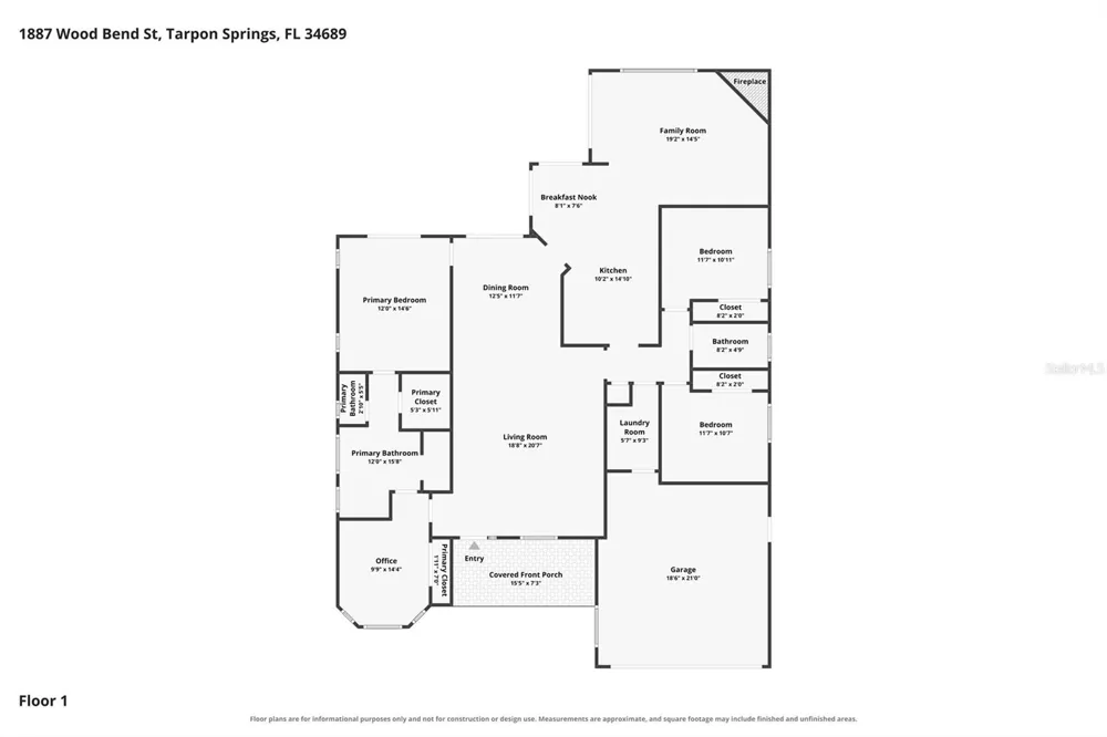1887 WOOD BEND STREET Tarpon Springs, FL 34689