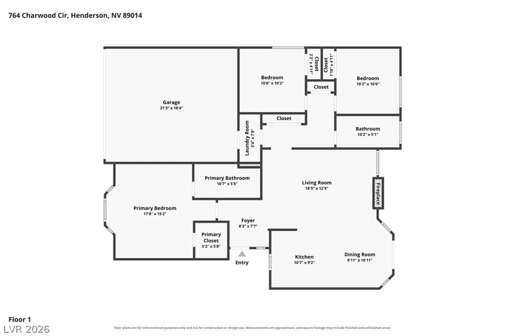 764 Charwood Circle Henderson, NV 89014