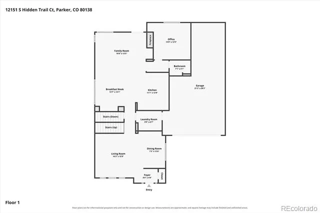 12151 S Hidden Trail Court Parker, CO 80138