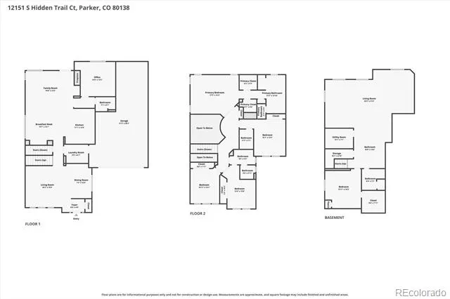 12151 S Hidden Trail Court Parker, CO 80138