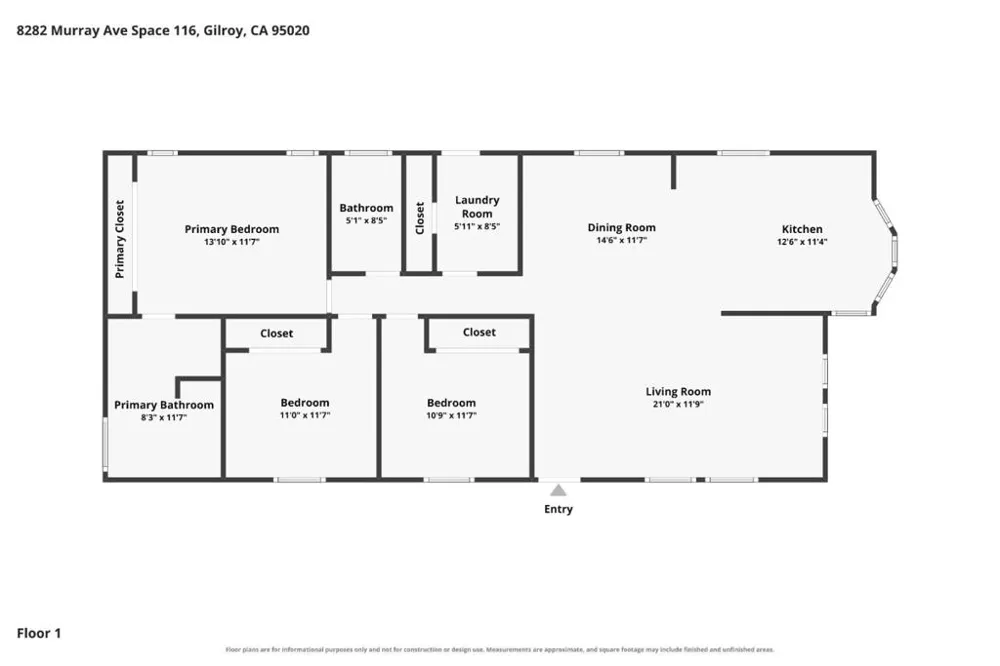 8282 Murray Avenue #116 Gilroy, CA 95020