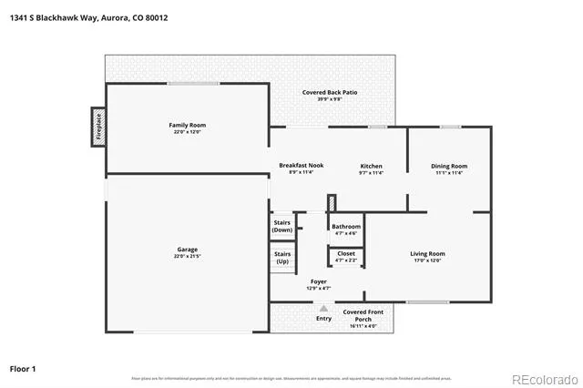 1341 S Blackhawk Way Aurora, CO 80012