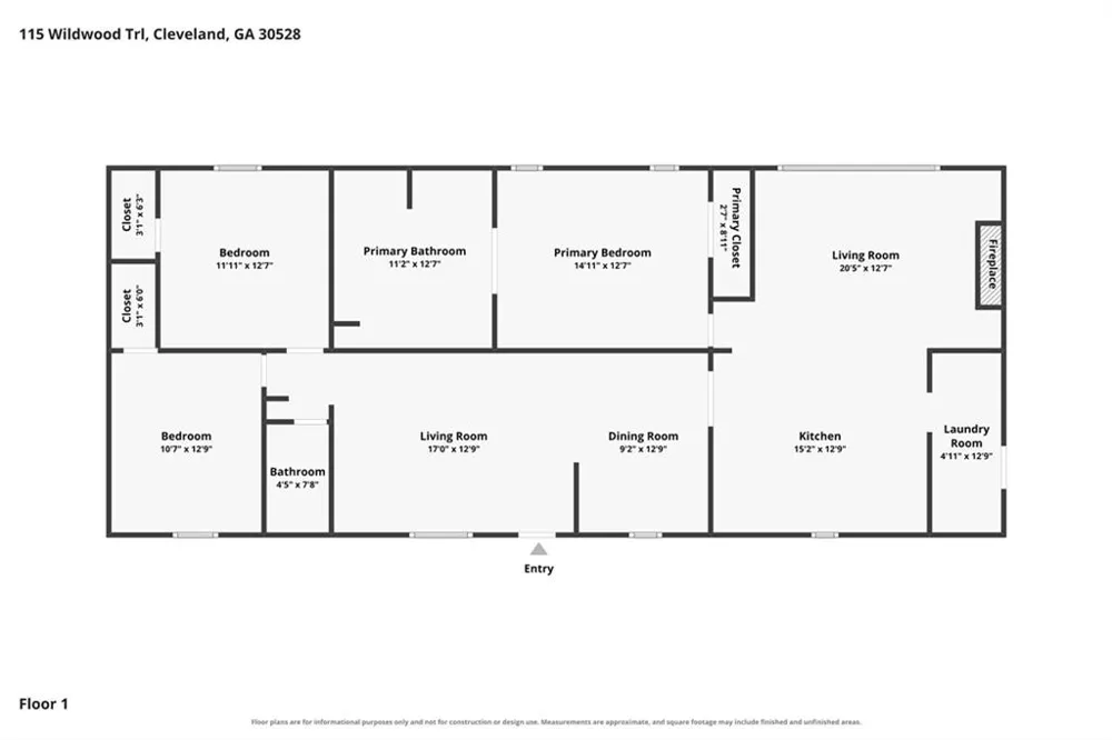 115 Wildwood Trl Cleveland, GA 30528