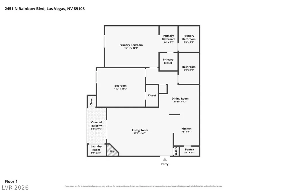 2451 Rainbow Boulevard #2007 Las Vegas, NV 89108