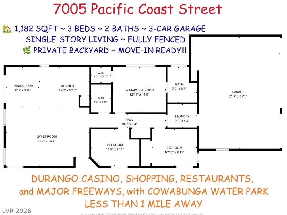7005 Pacific Coast Street Las Vegas, NV 89148