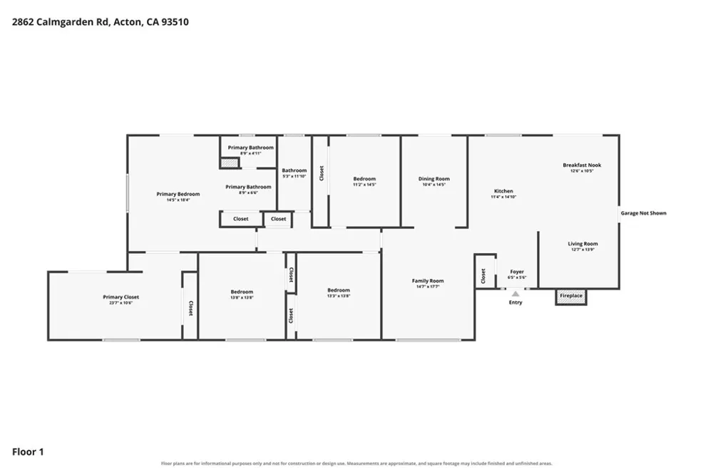 2862 Calmgarden Road Acton, CA 93510