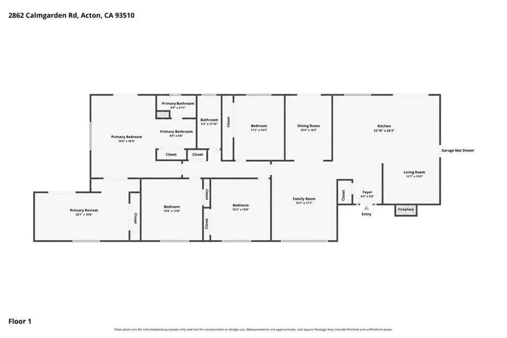 2862 Calmgarden Road Acton, CA 93510