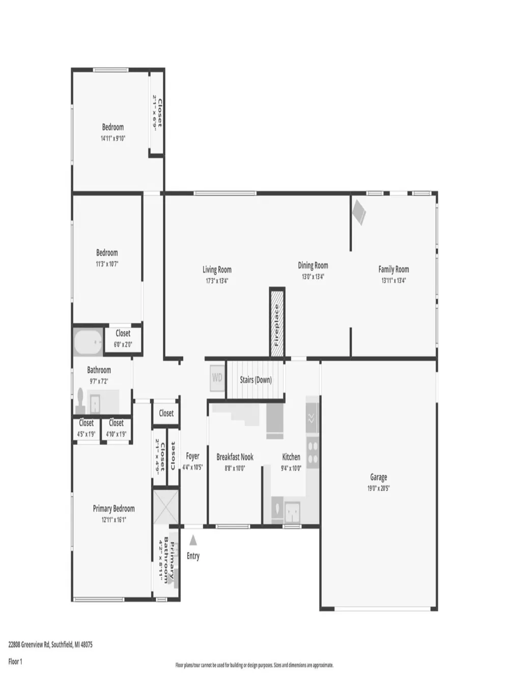 22808 Greenview Road Southfield, MI 48075