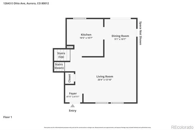 12643 E Ohio Avenue Aurora, CO 80012