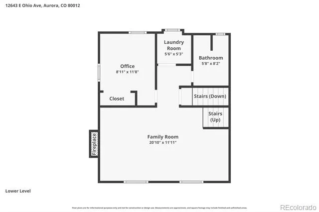 12643 E Ohio Avenue Aurora, CO 80012