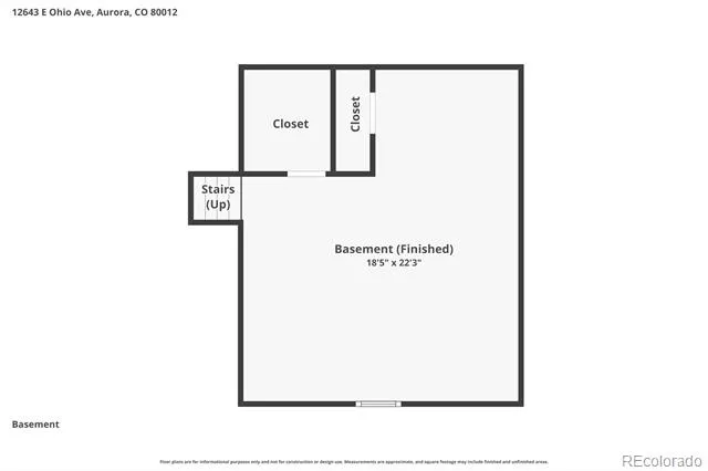 12643 E Ohio Avenue Aurora, CO 80012