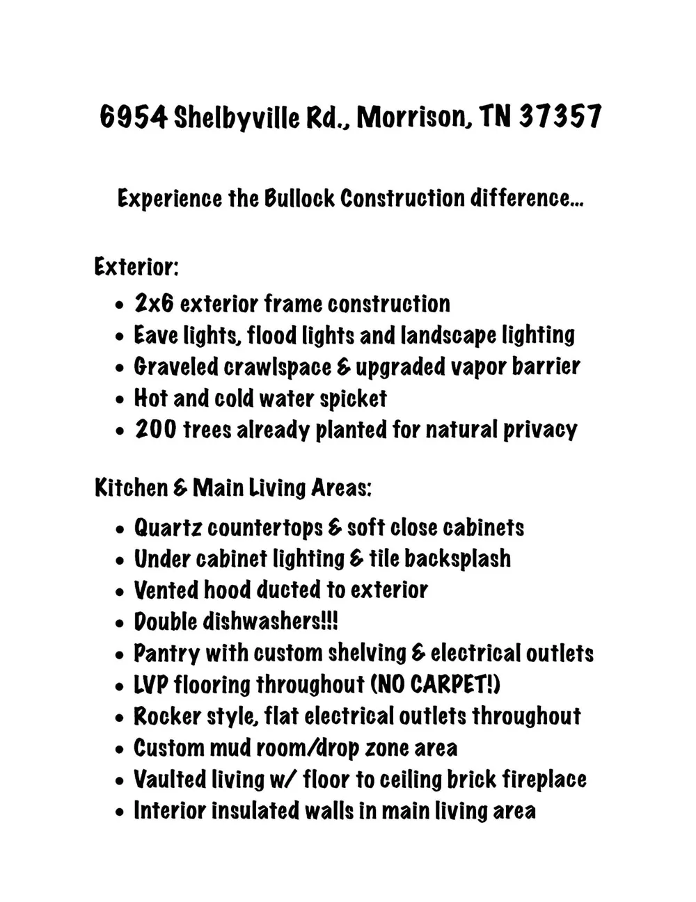 6954 Shelbyville Rd Morrison, TN 37357