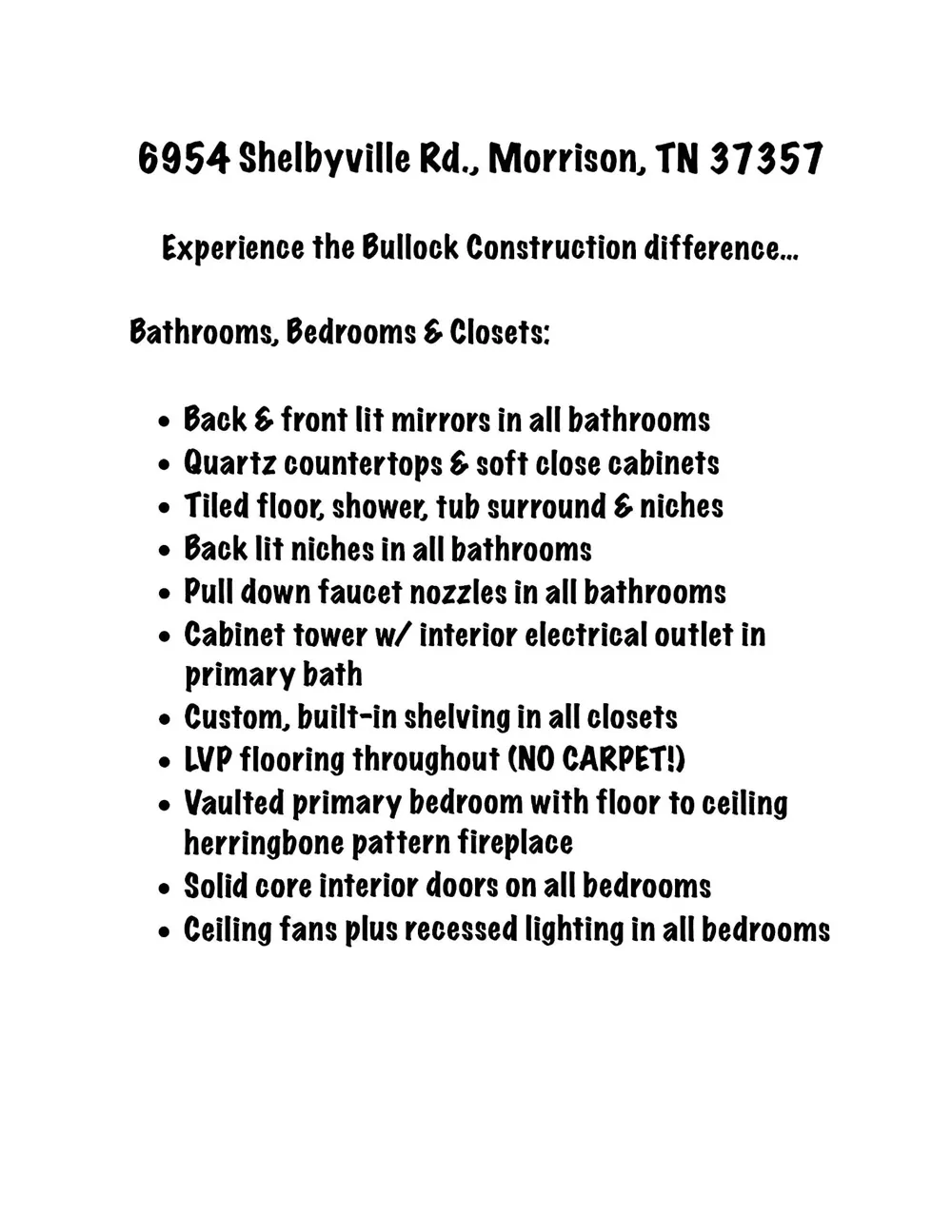 6954 Shelbyville Rd Morrison, TN 37357