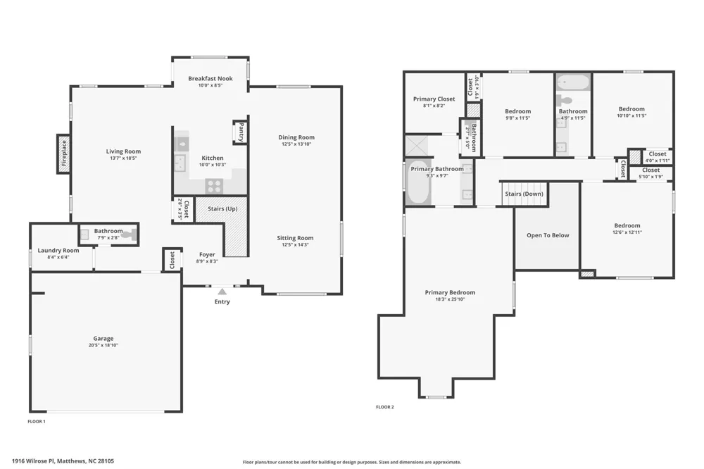 1916 Wilrose Place Matthews, NC 28105