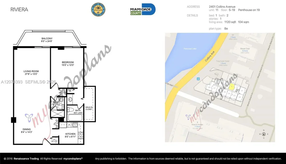 2401 Collins Ave #1711 Miami Beach, FL 33140