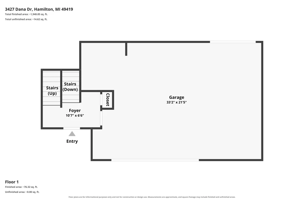 3427 Dana Drive Hamilton, MI 49419
