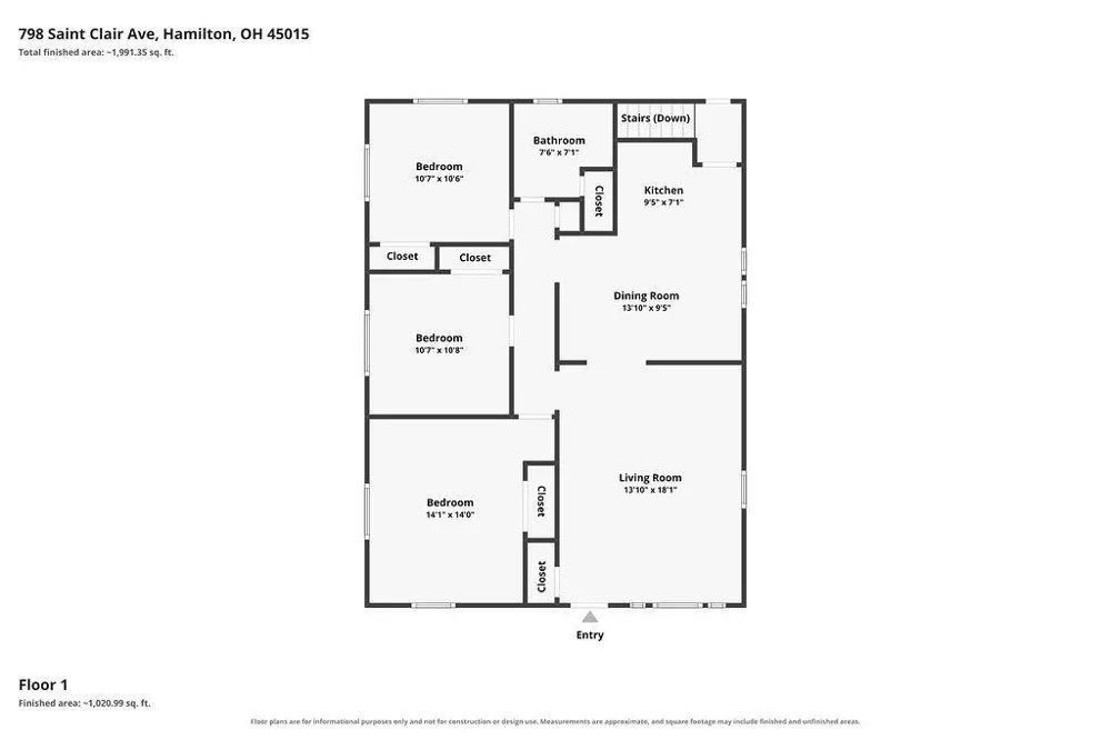 798 St Clair Avenue Hamilton, OH 45015