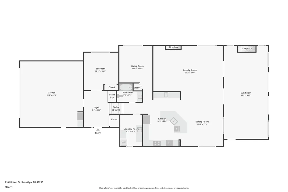 110 Hilltop Court Brooklyn, MI 49230