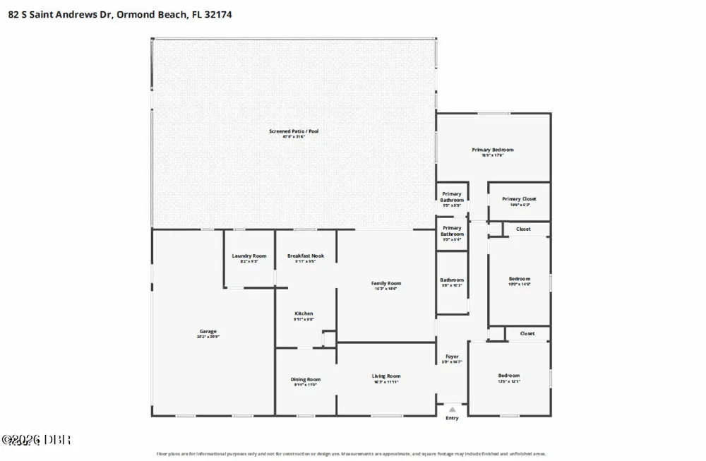 82 S St Andrews Drive Ormond Beach, FL 32174