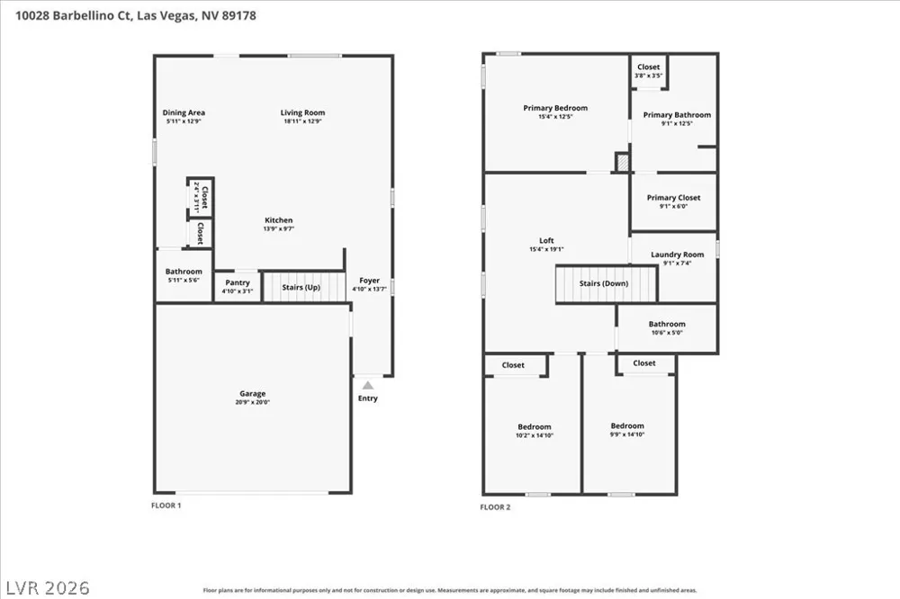 10028 Barbellino Court Las Vegas, NV 89178