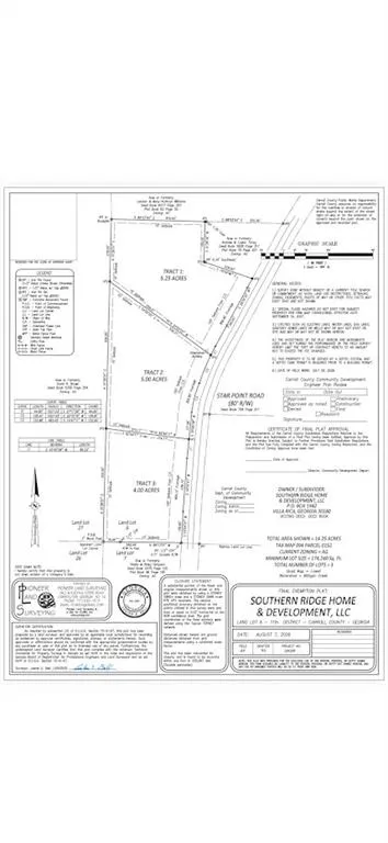 0 Tract 1 Star Point Road Roopville, GA 30170