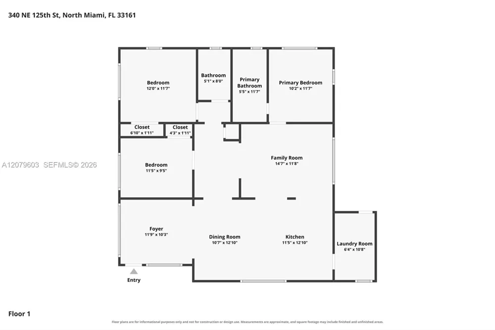 340 NE 125th St North Miami, FL 33161