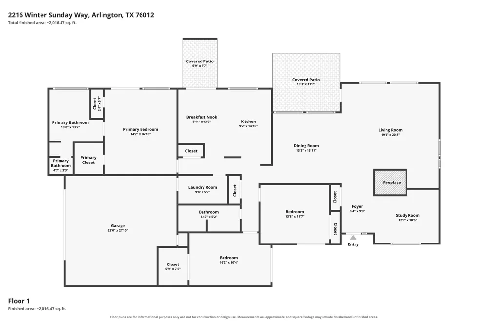 2216 Winter Sunday Way Arlington, TX 76012