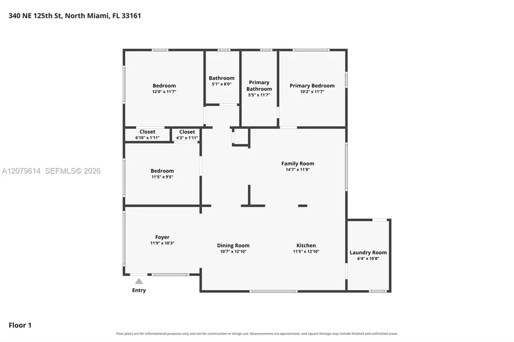 340 NE 125th St North Miami, FL 33161