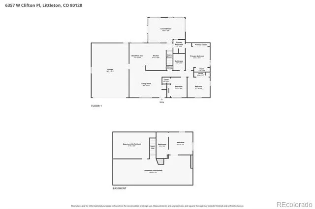 6357 W Clifton Place Littleton, CO 80128