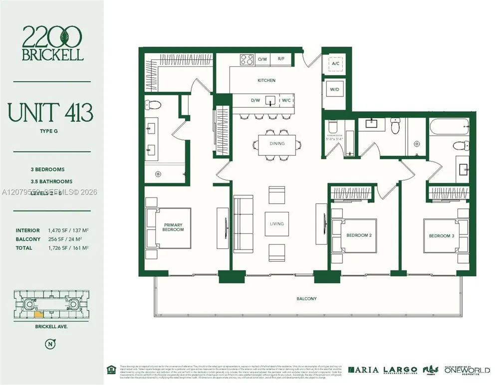2200 Brickell Ave #413 Miami, FL 33129