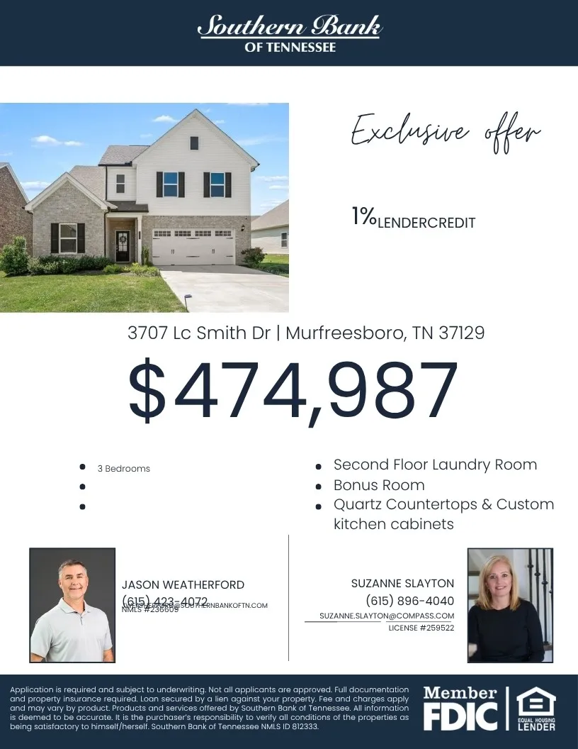 3707 LC Smith Dr Murfreesboro, TN 37129