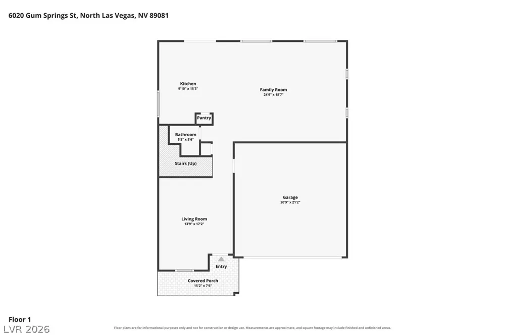 6020 Gum Springs Street North Las Vegas, NV 89081
