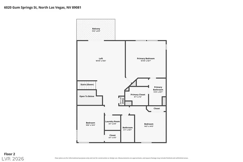 6020 Gum Springs Street North Las Vegas, NV 89081