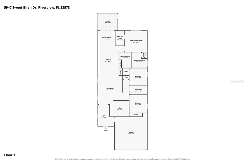 5947 SWEET BIRCH DRIVE Riverview, FL 33578