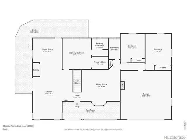 805 Lodge Pole Drive Black Hawk, CO 80422