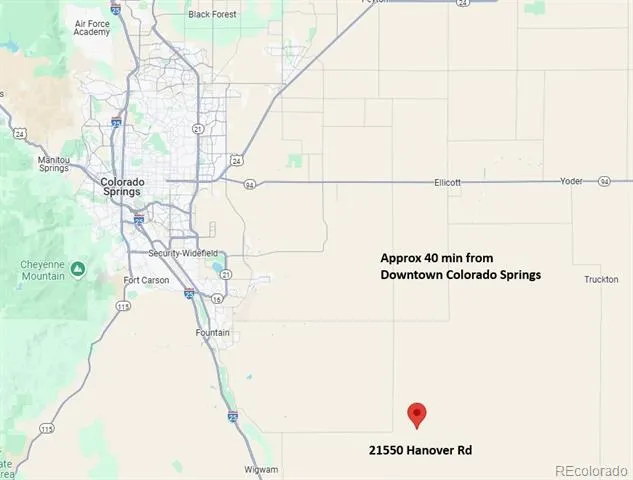 21550 Hanover Road Colorado Springs, CO 80928