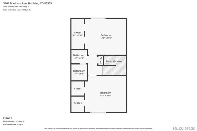 3161 Madison Avenue #107 Boulder, CO 80303