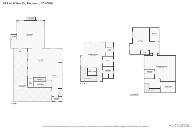 89 Ranch View Florissant, CO 80816