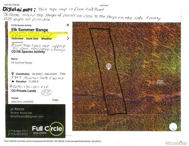 5347 Monitor Lode Claims Leadville, CO 80461