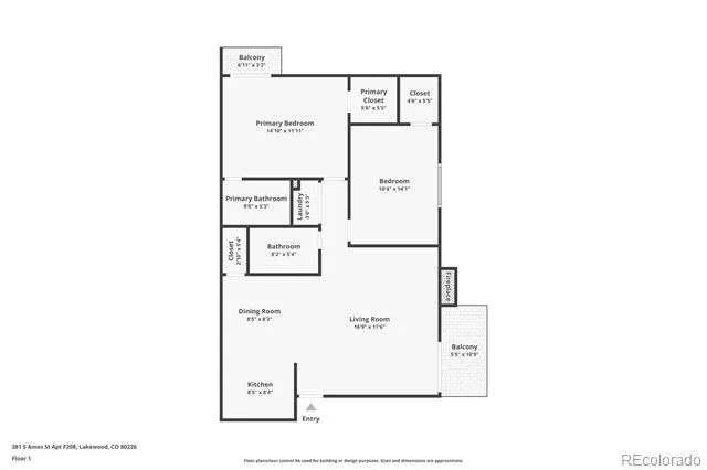 381 S Ames Street #208 Lakewood, CO 80226