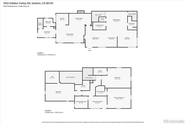 1833 Hidden Valley Road Sedalia, CO 80135