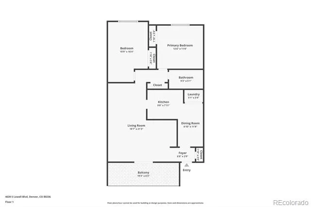 4639 S Lowell Boulevard #F Denver, CO 80236