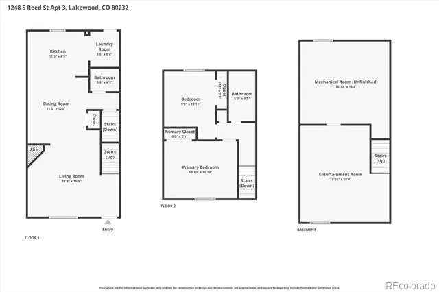 1248 S Reed Street #3 Lakewood, CO 80232