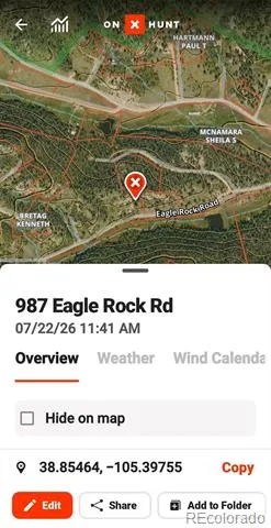 987 Eagle Rock Road Florissant, CO 80816